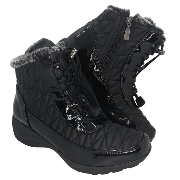 Khombu Shoes - Khombu Womens NEW w/Box All Weather Waterproof, Cold Rated Black Boots - sz. 8W